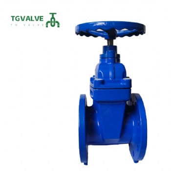 DIN F4 standard double cover  soft sealing gate valve