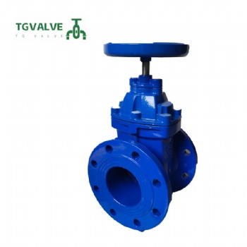 DIN F4 standard double cover  soft sealing gate valve